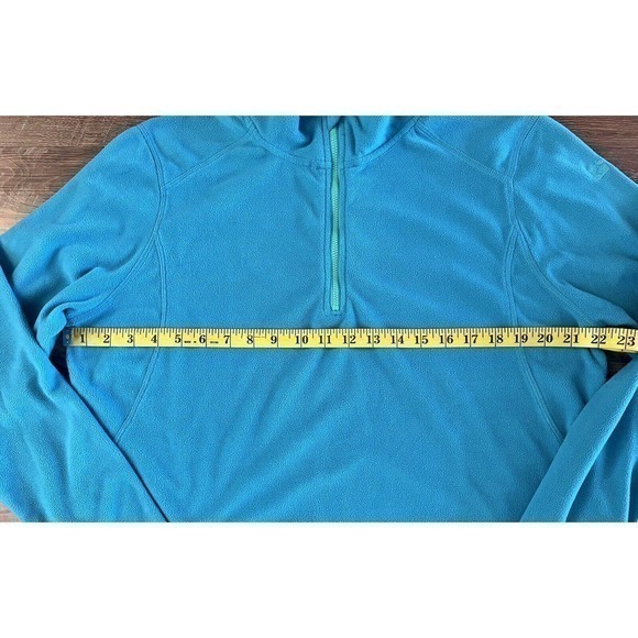 Killtec 1/4 Zip Up‎ Light Fleece Jacket Women's 16(L) Teal Mock Neck Long Sleeve - Picture 4 of 10
